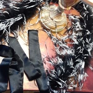 Ostrich feather boa handmade